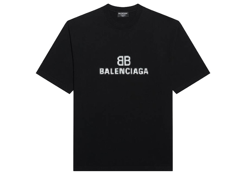 Balenciaga black t shirt women's best sale