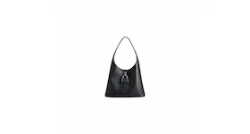 Balenciaga Womens Locker Medium North-South Hobo Bag Black