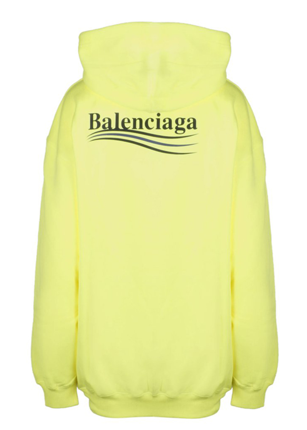 Balenciaga Womens Political Campaign Medium Fit Hooded Sweatshirt