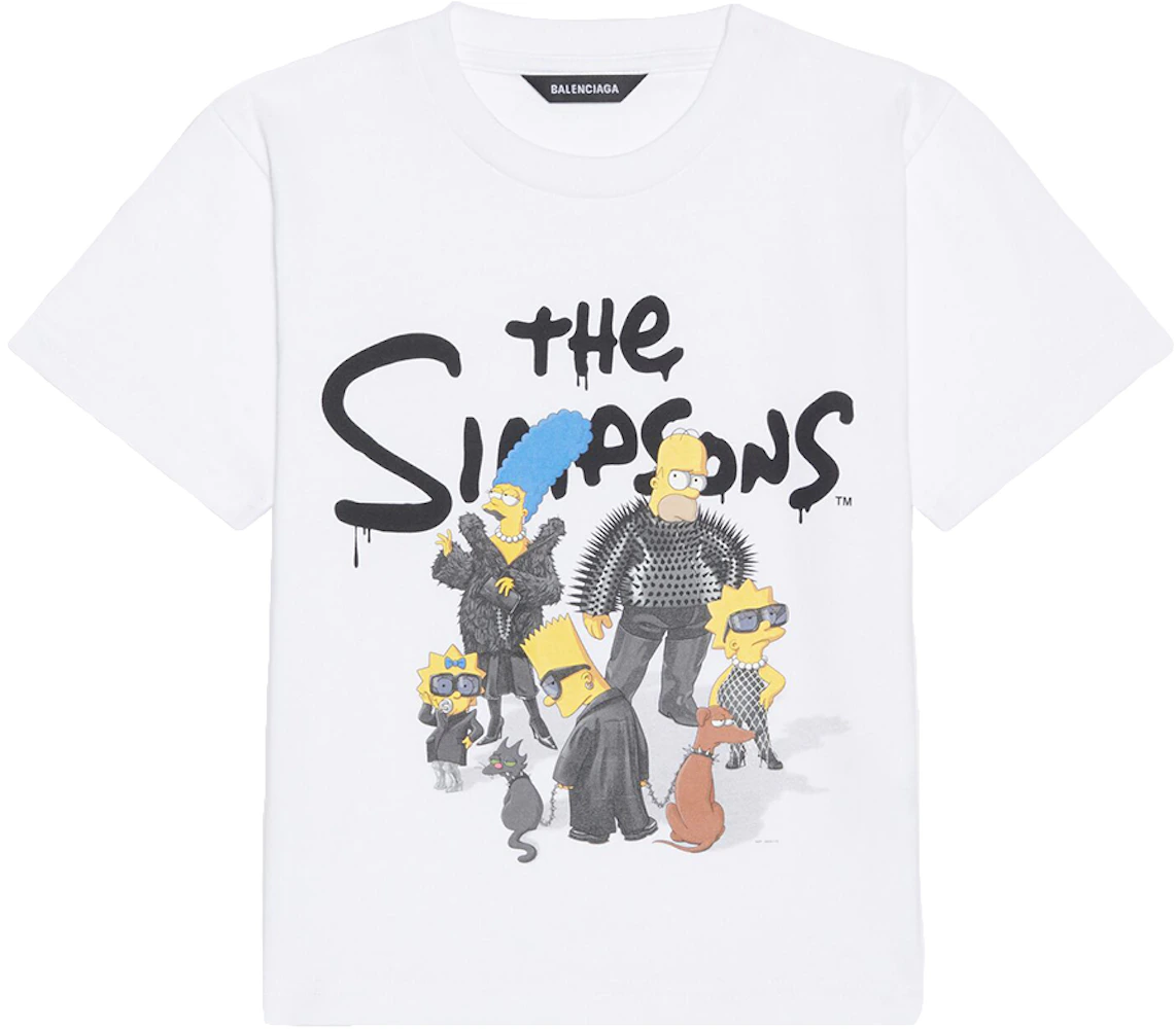Balenciaga x The Simpsons Kids T-Shirt White Kids' - AW21 - US