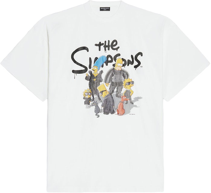 Tilintetgøre Grav fætter Balenciaga x The Simpsons Oversized T-Shirt White Men's - AW21 - US