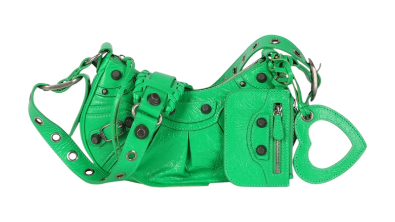 Balenciaga XS Le Cagole Shoulder Bag Vivid Green - JP