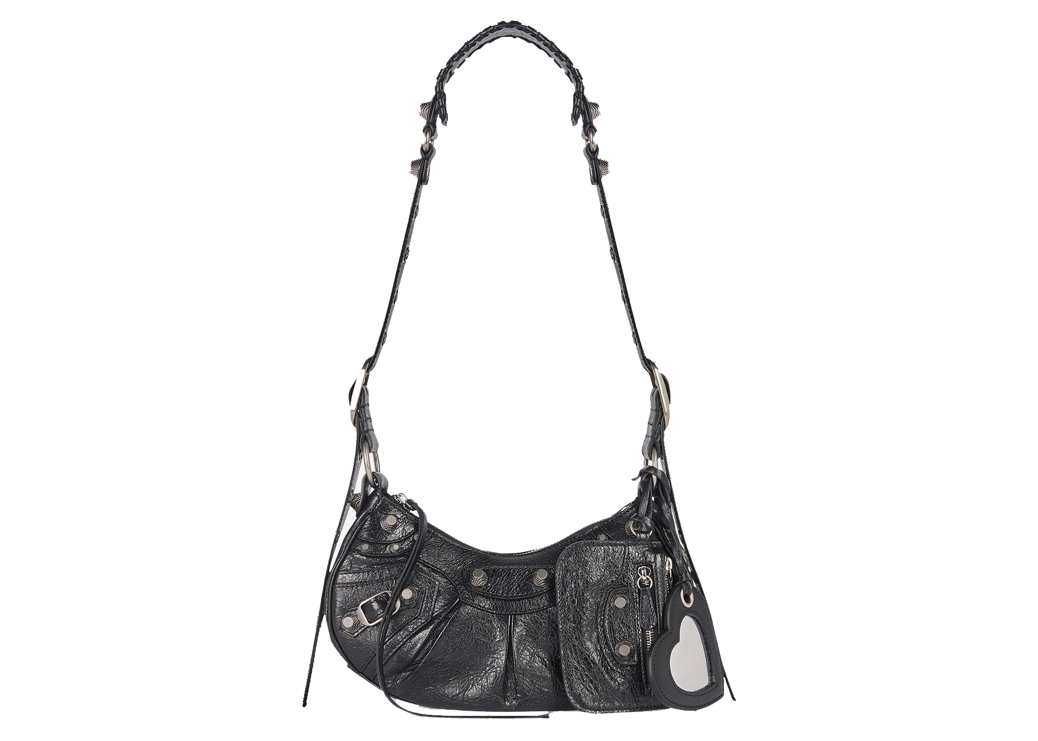 Balenciaga Small Leather Crush Shoulder Bag  Harrods AE