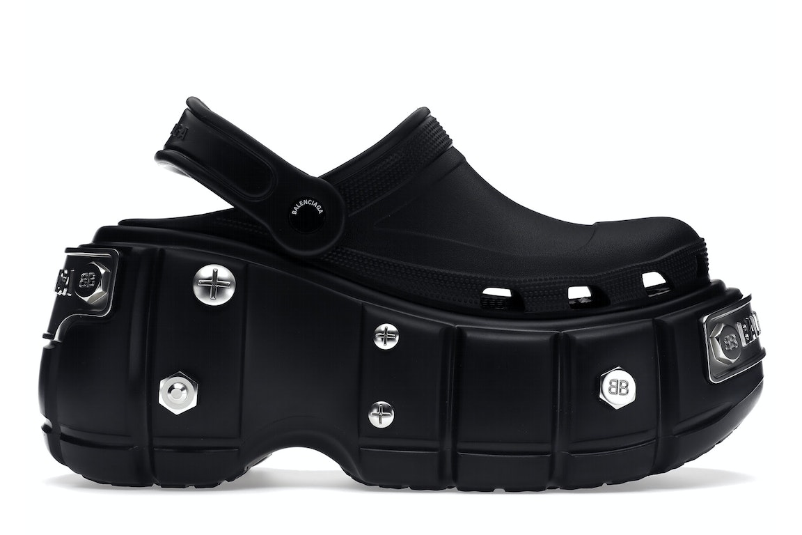 Pre-owned Balenciaga X Crocs Hardcrocs Sandal Black