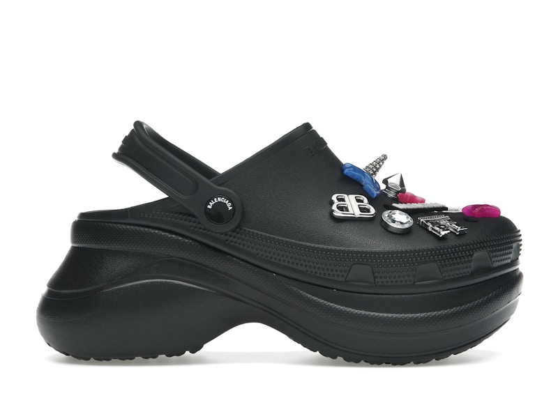 【Balenciaga】CROCS MULE JIBBITZ MAN◆720857W0FOY BLACK Balenciaga CROCS MULE JIBBITZ MAN (720857W0FOY) – LOZURI®