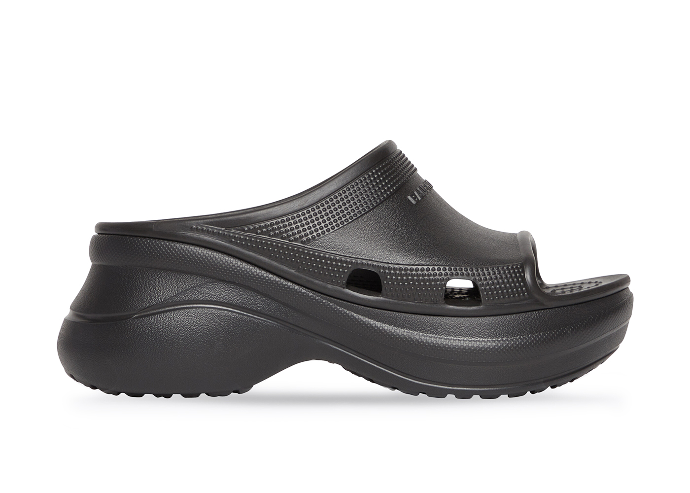 Balenciaga x Crocs Pool Slide Sandals Black Men's