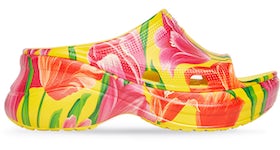 Balenciaga x Crocs Pool Slide Sandals Tulip Print Multi (Women's)