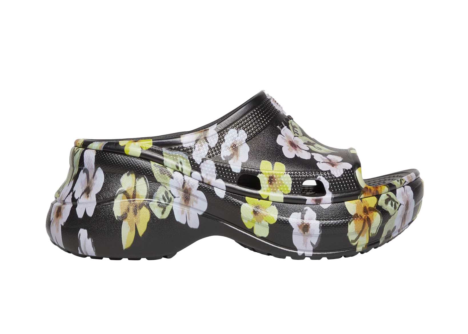 Balenciaga x Crocs Pool Slide Sandals Grey Flower (Women's)