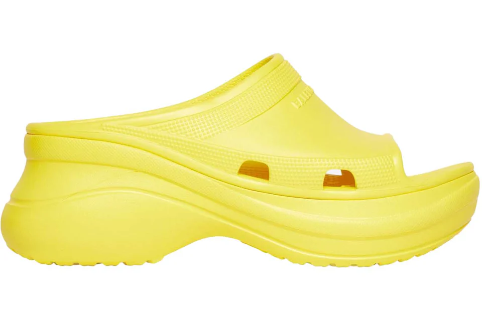 Balenciaga x Crocs Pool Slide Sandals Yellow (Women's)