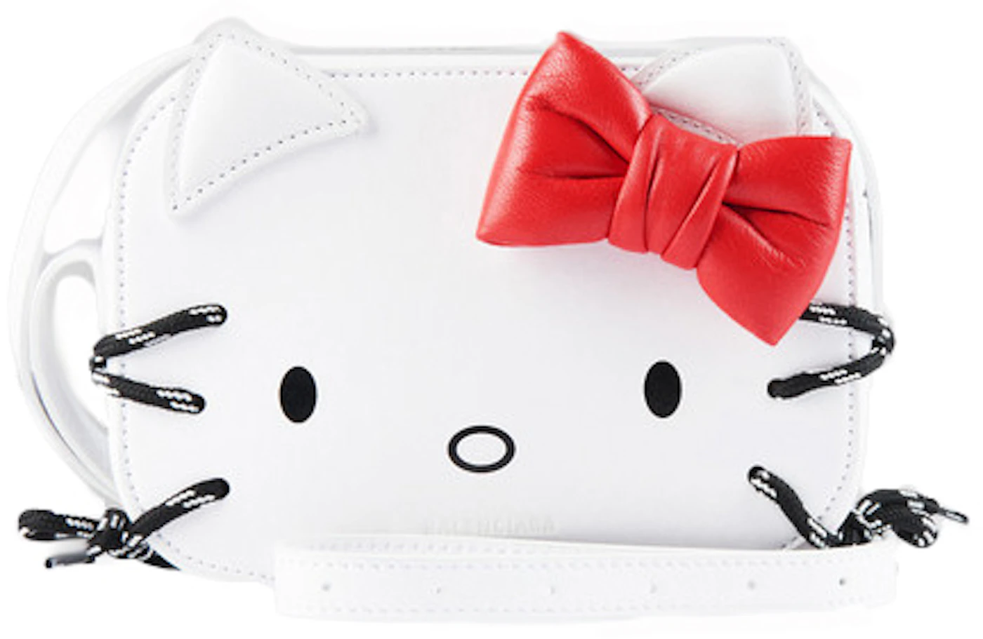 Balenciaga x Hello Kitty Top Handle XXS White in Calfskin with Silver-tone  - US