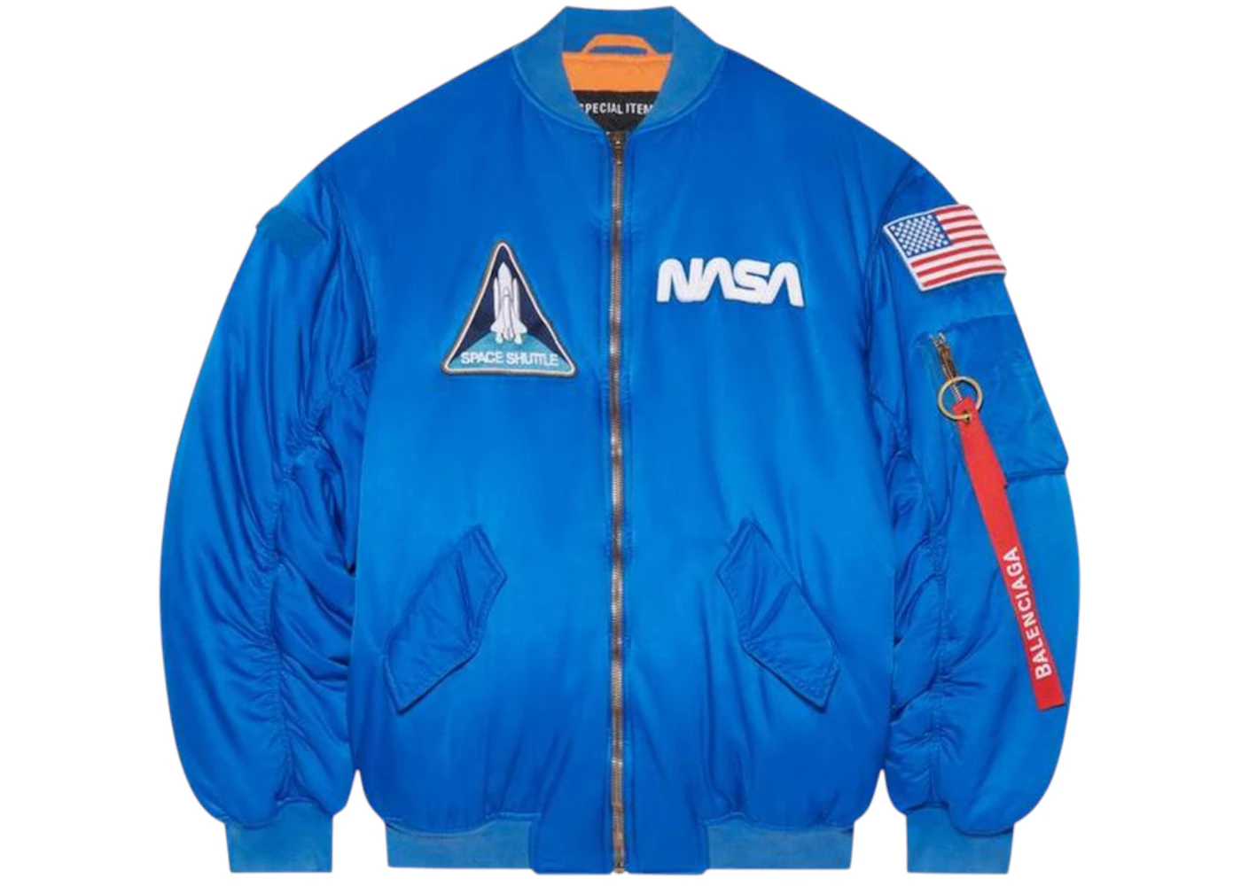 Balenciaga x NASA Bomber Jacket Royal Blue Men's - US