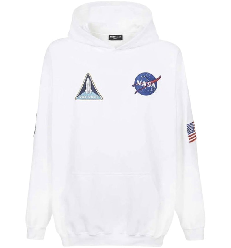 Balenciaga x NASA Hoodie White Men's US