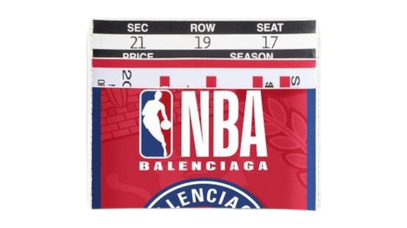 Balenciaga x NBA Passport Card Holder Red Men's - SS26 - US