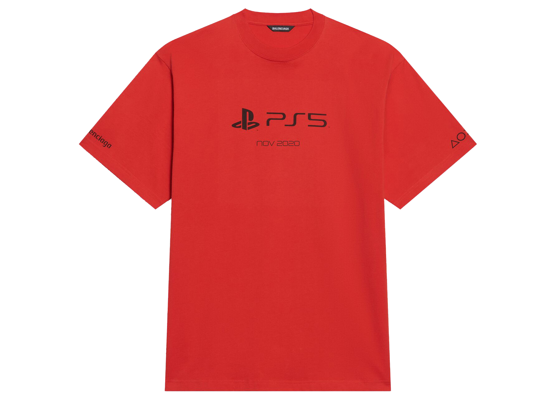 Balenciaga x PlayStation Boxy T-shirt Red