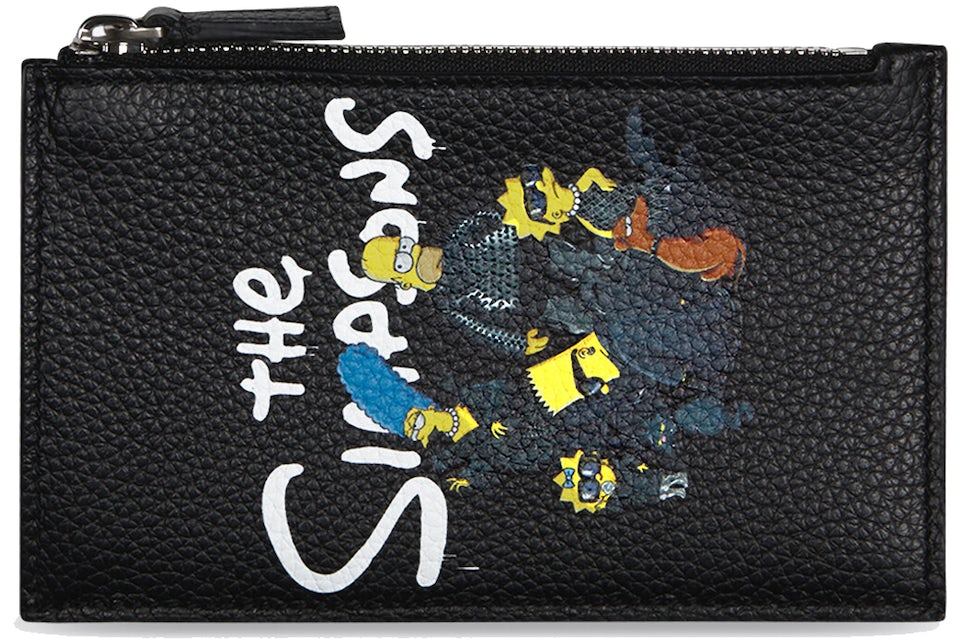 Balenciaga x The Simpsons Long Coin and Card Holder Black in