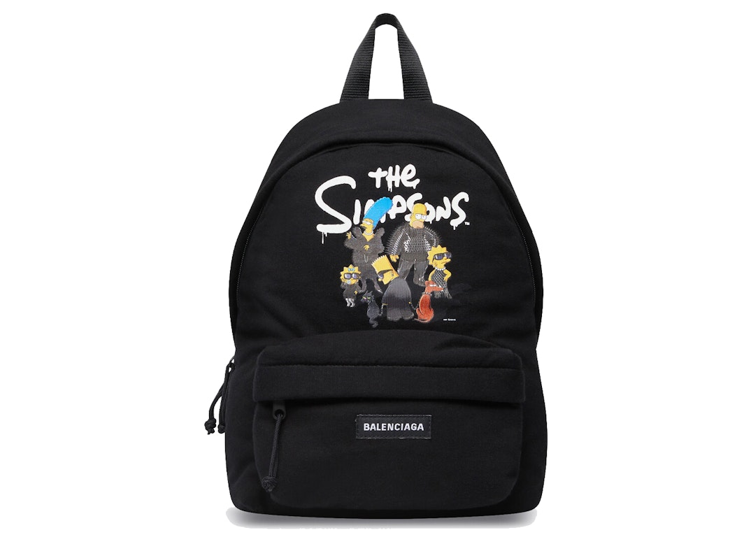 Pre-owned Balenciaga X The Simpsons Small Backpack Black