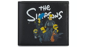 Balenciaga x The Simpsons Square Folded Coin Wallet Black