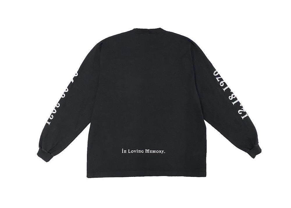 Balenciaga x Yeezy DMX, A Tribute Longsleeve T-Shirt Faded Black ...