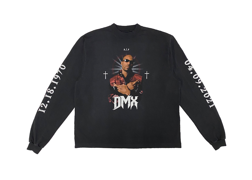 Balenciaga x Yeezy DMX, A Tribute Longsleeve T-Shirt Faded Black