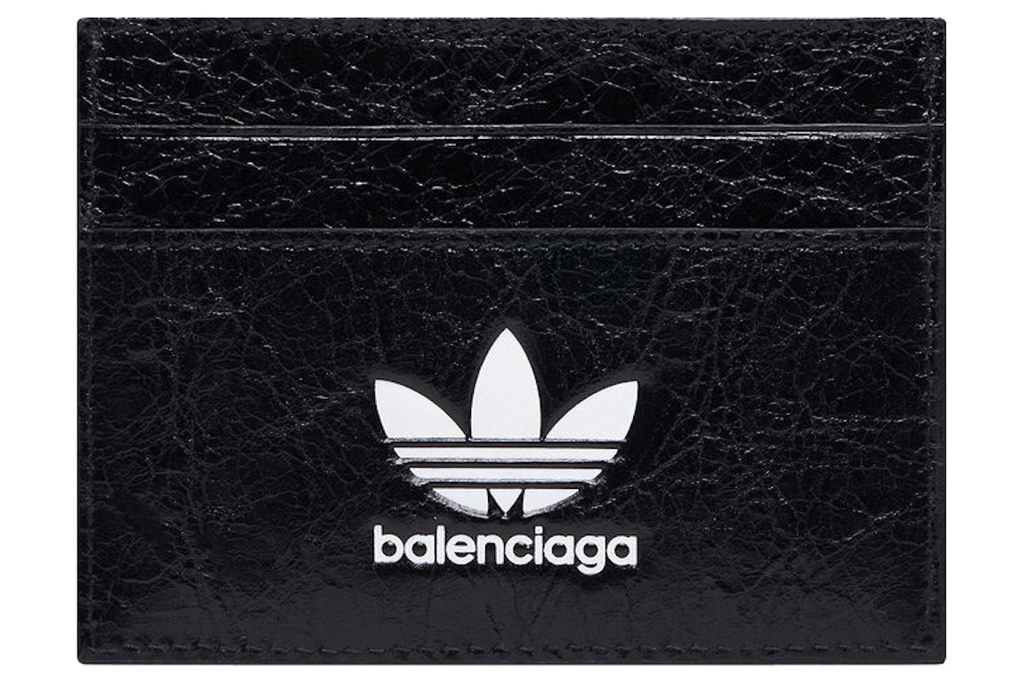 Pre-owned Balenciaga X Adidas Card Holder Black
