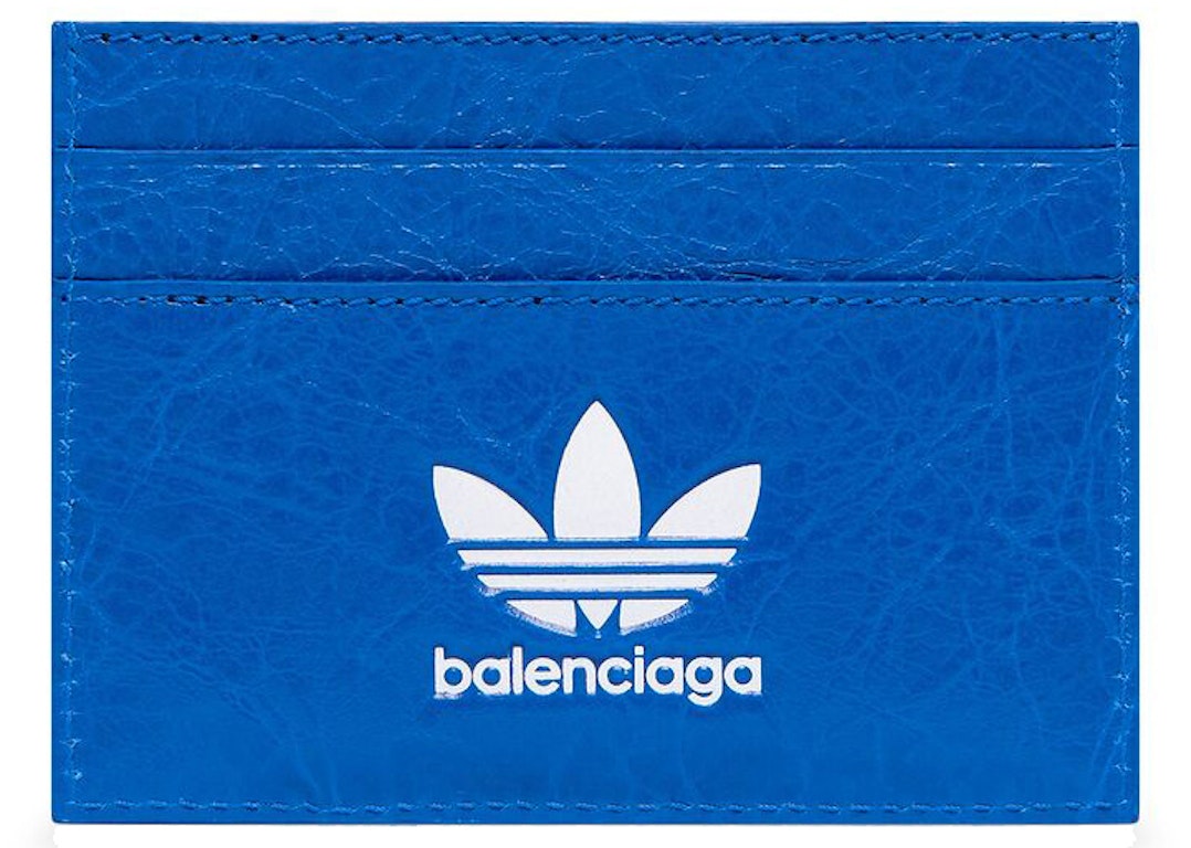 Pre-owned Balenciaga X Adidas Card Holder Blue