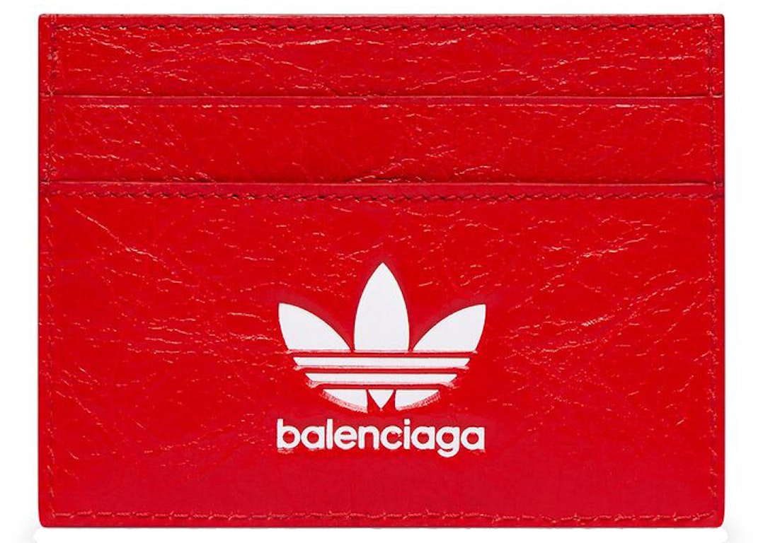 Pre-owned Balenciaga X Adidas Card Holder Red