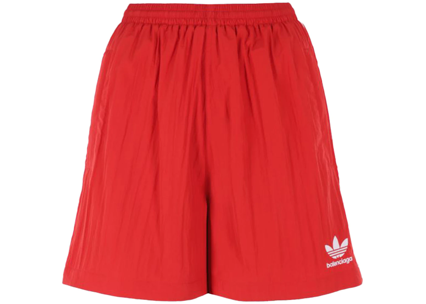 Balenciaga x adidas Crepe Technical Fabric Shorts Red - SS23 - US