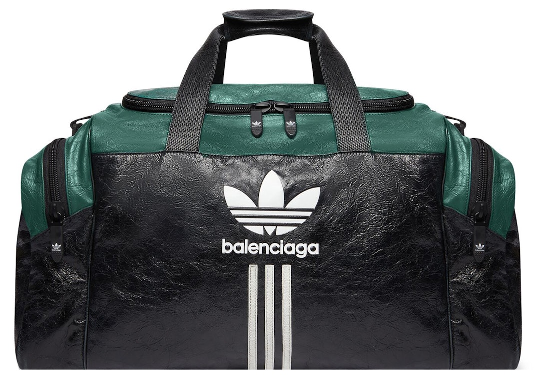 Pre-owned Balenciaga X Adidas Gym Bag Black/green