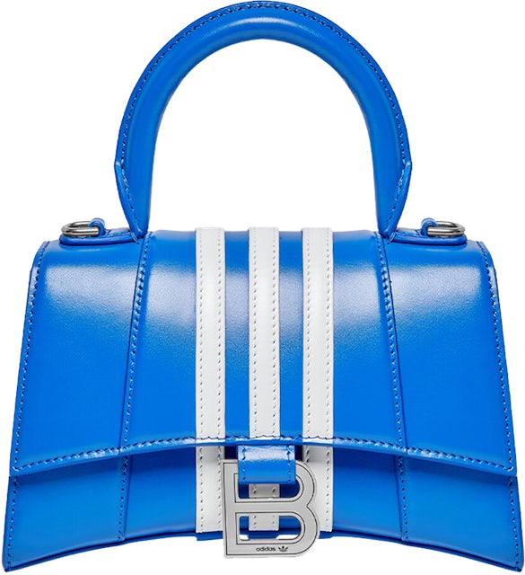 Typisk Alle slags Silicon Balenciaga x adidas Hourglass XS Box Handbag Blue in Shiny Box Calfskin  Leather with Silver-tone - US
