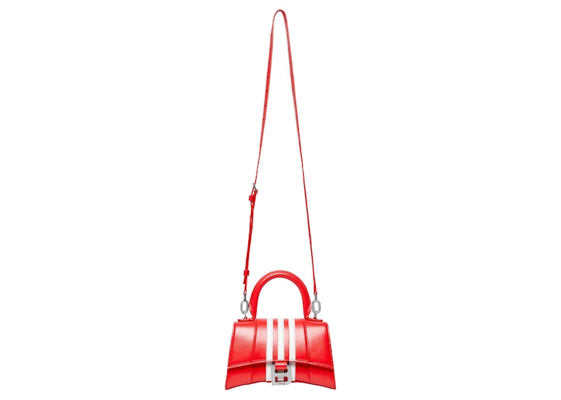 Balenciaga hourglass best sale bag xs red