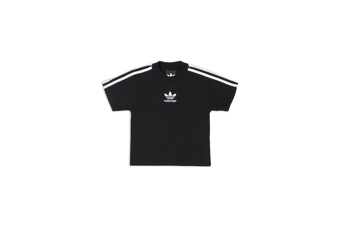 Pre-owned Balenciaga X Adidas Kids T-shirt Black