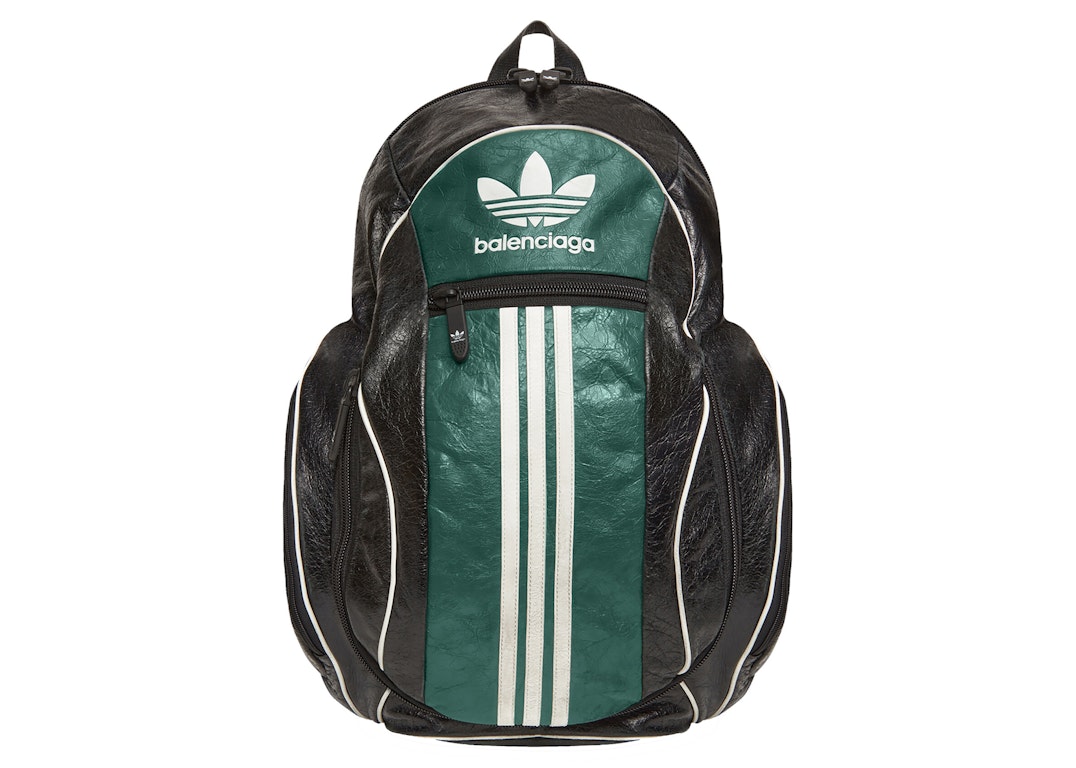 Pre-owned Balenciaga X Adidas Large Backpack Black/green