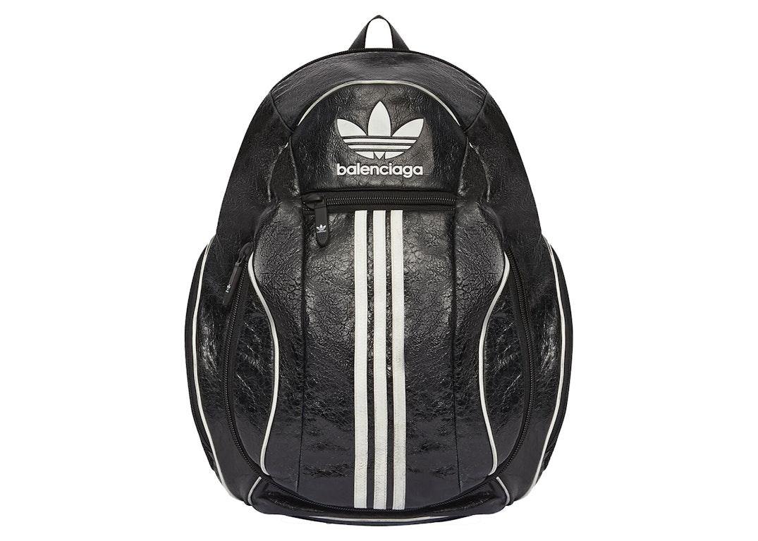 Pre-owned Balenciaga X Adidas Large Backpack Black/white