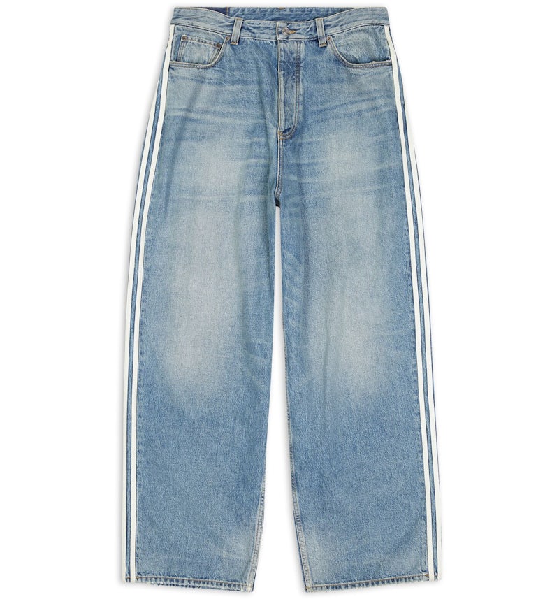Balenciaga x adidas Pantalones Baggy Denim Grandes Azul FW22 US