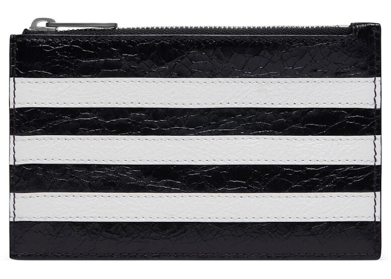 Balenciaga x adidas Card Holder Black in Lambskin Leather - US