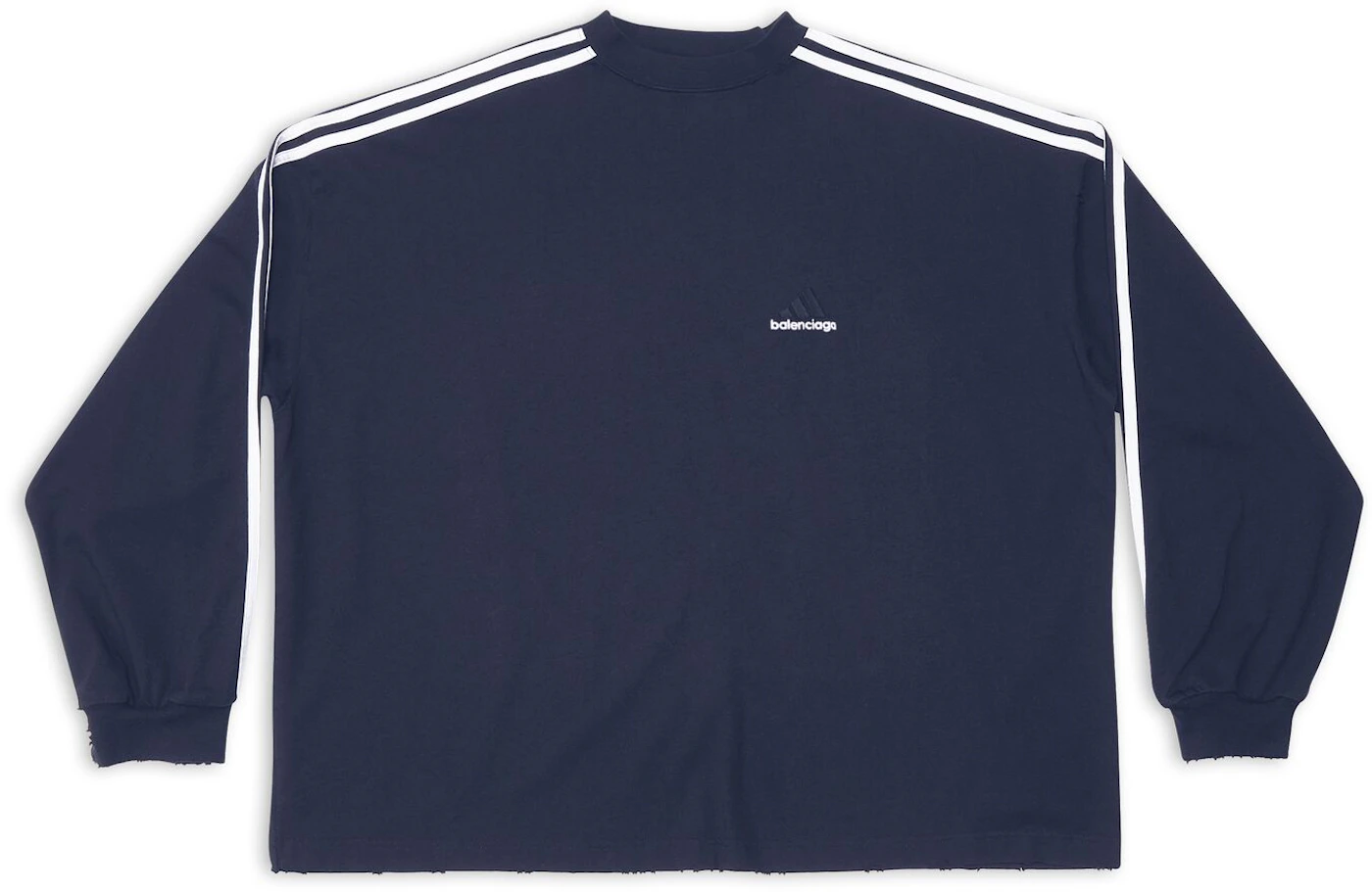 Balenciaga x adidas Long Sleeve T-Shirt Navy Men's - FW22 - GB