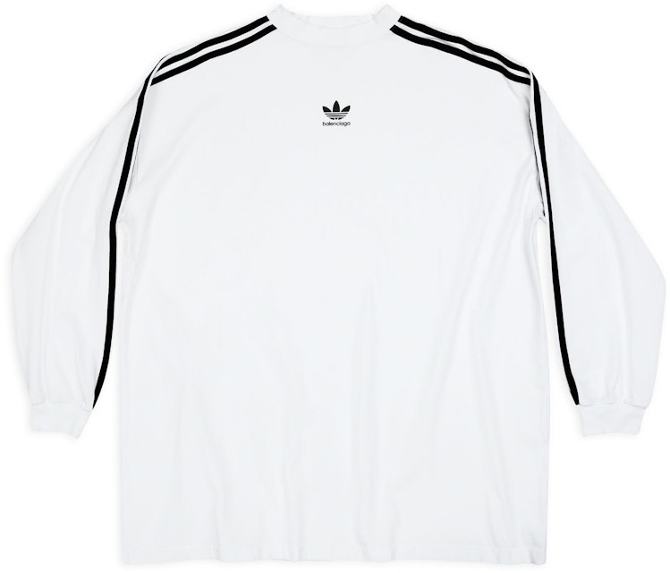 Balenciaga adidas Long Sleeve T-Shirt Oversized White - FW22 -