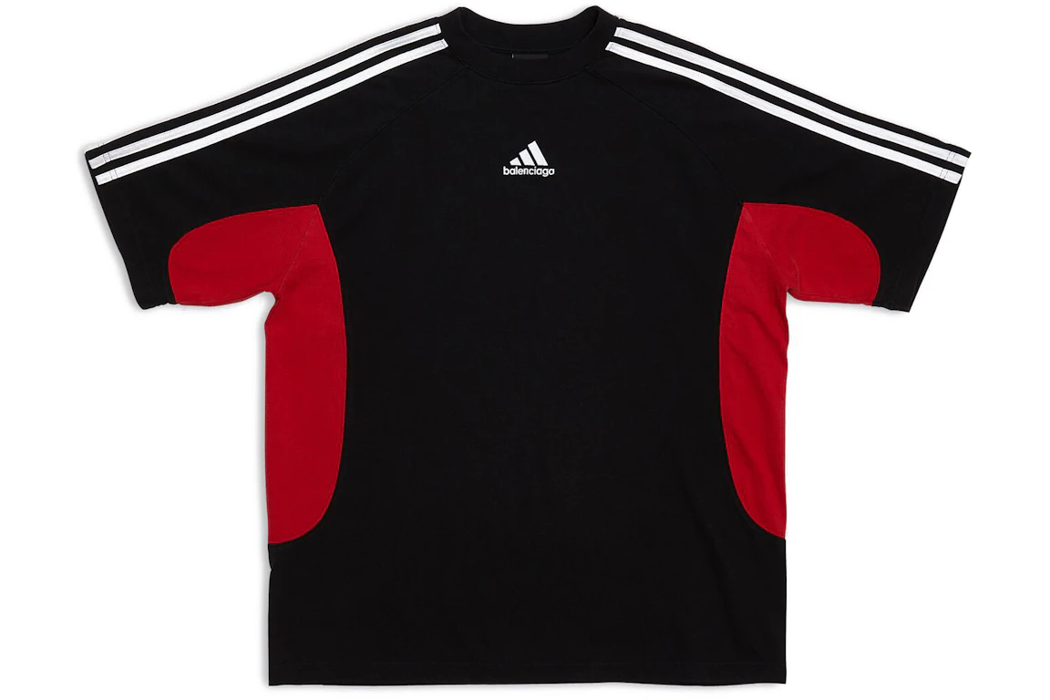 Balenciaga x adidas Medium Fit T-Shirt Black Red