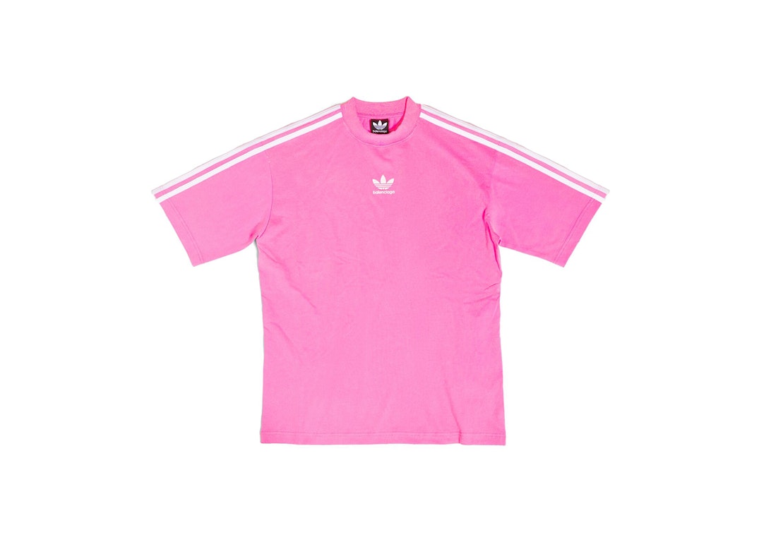 Pre-owned Balenciaga X Adidas Medium Fit T-shirt Neon Pink