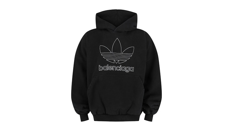 BALENCIAGA adidas フード付きパーカー 黒 BALENCIAGA / ADIDAS BALENCIAGA×adidas バレンシアガ アディダス