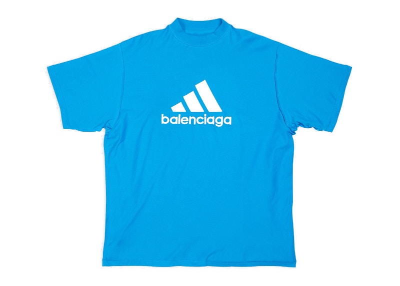 Balenciaga x adidas Oversized T-Shirt Blue - SS23 Men's - US