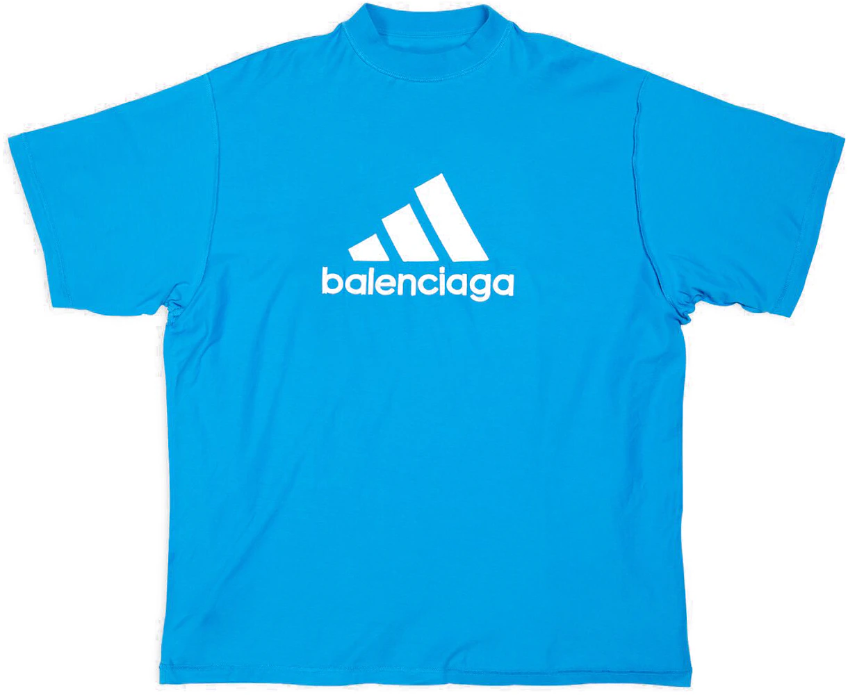 Balenciaga Adidas Soccer T-shirt in Black for Men