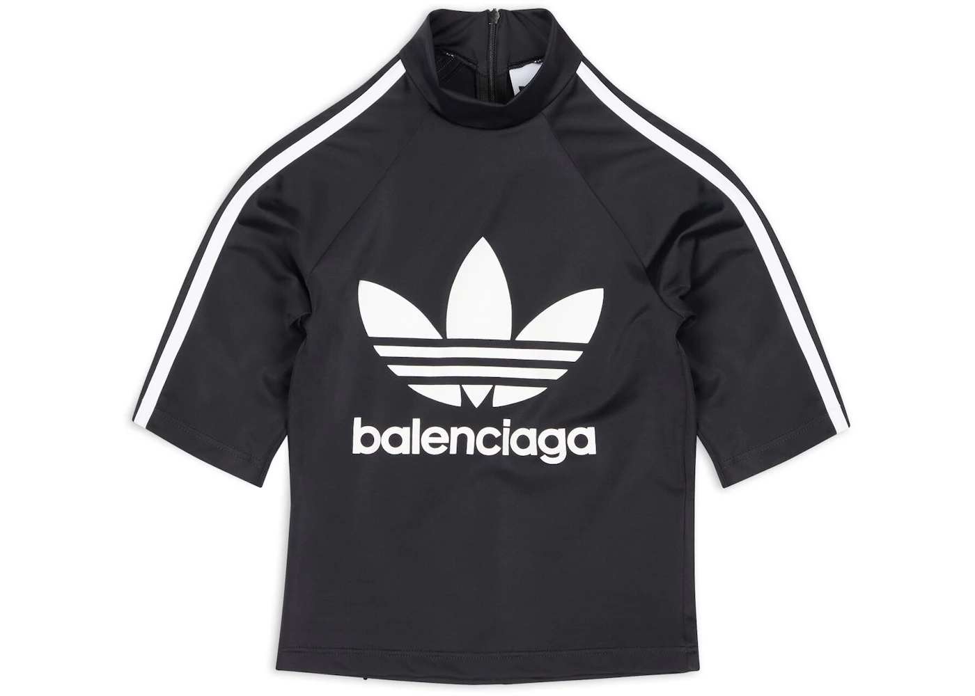 Balenciaga x adidas Camiseta Deportiva de Manga Corta Negro FW22