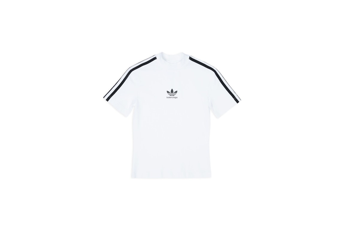 Pre-owned Balenciaga X Adidas Shrunk T-shirt White