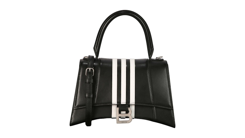 Balenciaga x adidas Small Hourglass Top Handle Bag Black/Optic