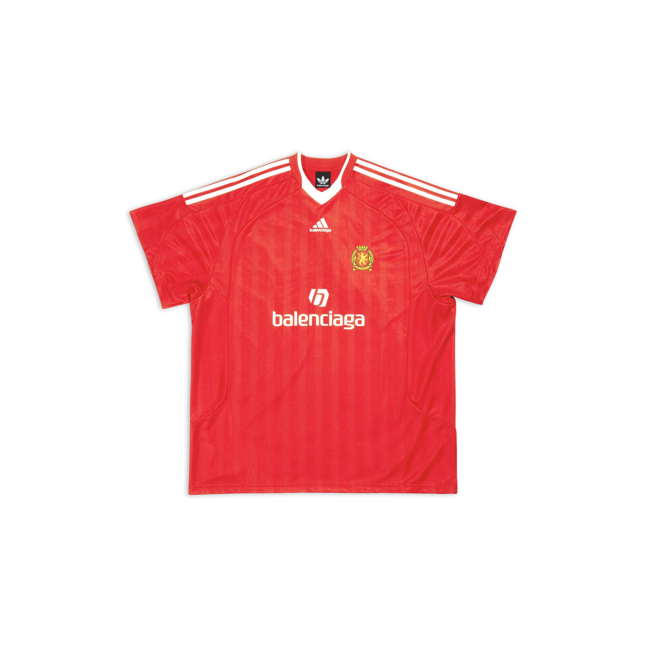 Balenciaga x adidas Soccer T-Shirt Oversized Red