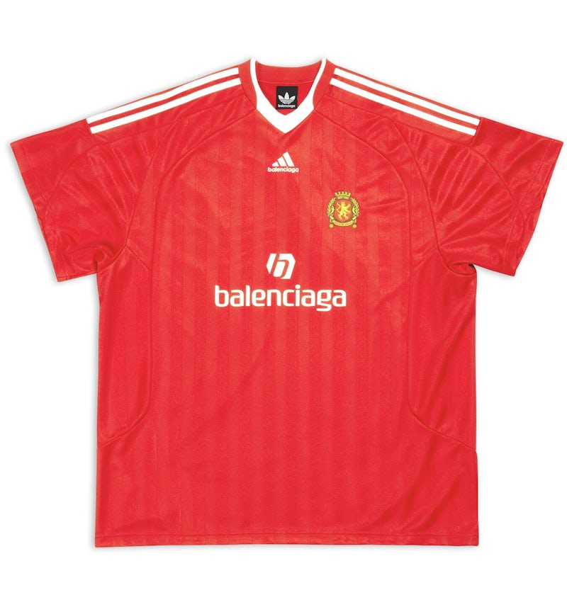 Balenciaga x adidas Soccer T-Shirt Oversized Red FW22 US