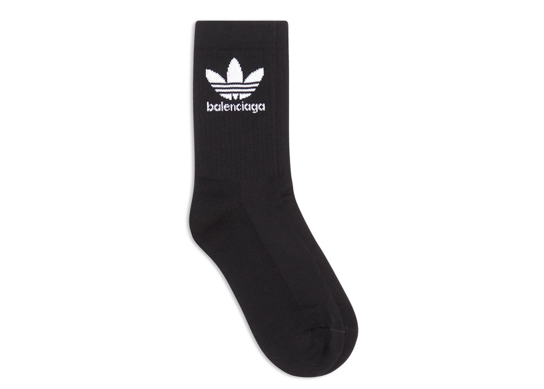 Pre-owned Balenciaga X Adidas Socks Black
