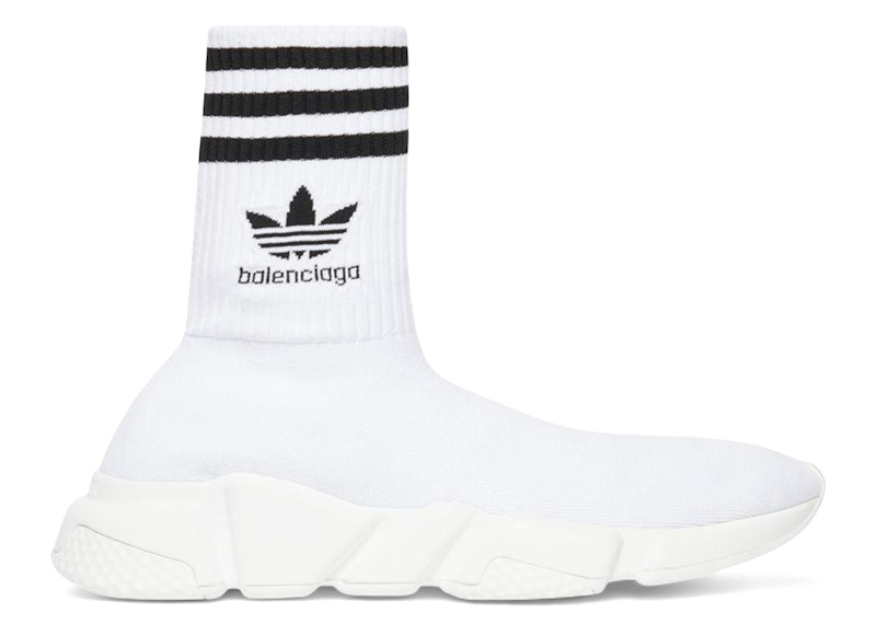 Balenciaga x adidas Speed Trainer White Black (Women's) - 717589