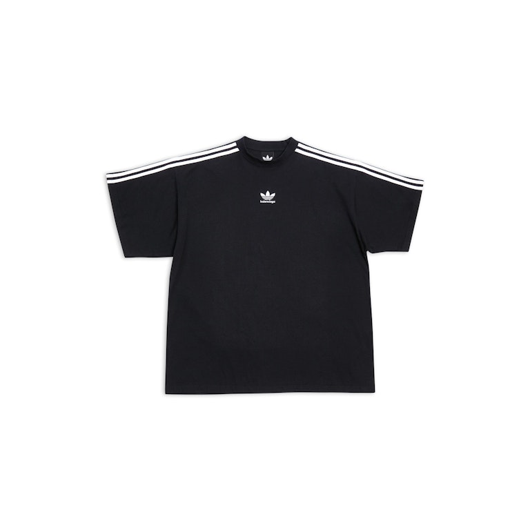 Pre-owned Balenciaga X Adidas T-shirt Oversized Black